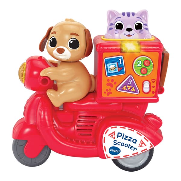 VTech Baby Press and Go Pizza Scooter + Light and Sound