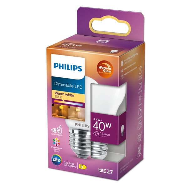 Philips LED Classic P45 Frosted 40W E27