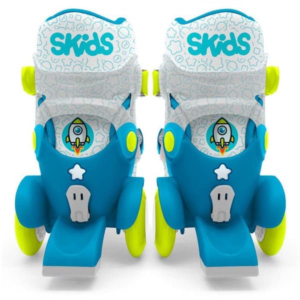 STAMP Adjustable Skates - Size 23-26 - Blue - 4 Wheels