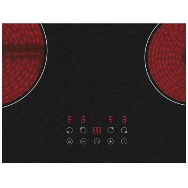 OCEANIC Ceramic Hob - 4 Burners - 59 x 52 cm - Black