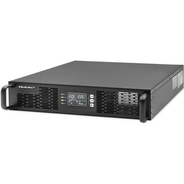 Qoltec 52285 UPS - Double-conversion (Online) 1 kVA 1000 W 2 AC outlets