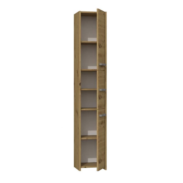 Topeshop S33 ARTISAN Bathroom Storage Cabinet Oak