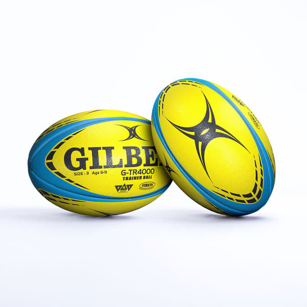 GILBERT Training Rugby Ball - GTR4000 - Fluorescent - Size 3
