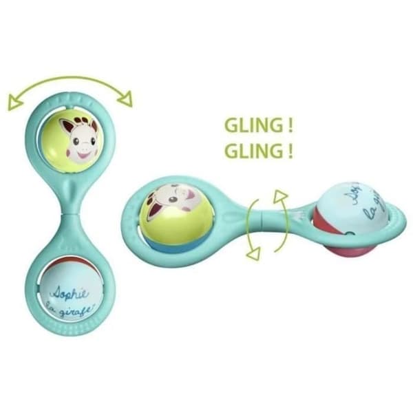 Sophie the Giraffe Twist Rattle - Develops Coordination - Fun Toy for Babies