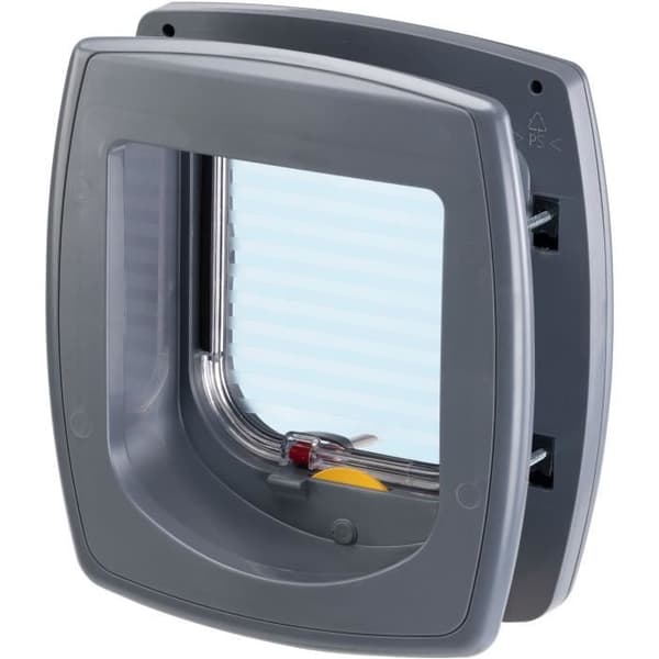 FERPLAST Swing 5 Cat Flap - Grey - 22.5 x 16.2 x 25.2 cm
