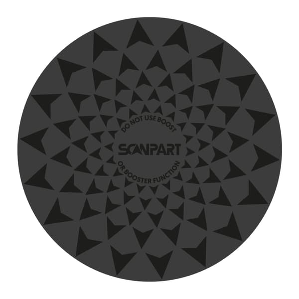 Scanpart Speed ​​Induction Mat Set 2x20/2x26 cm Black