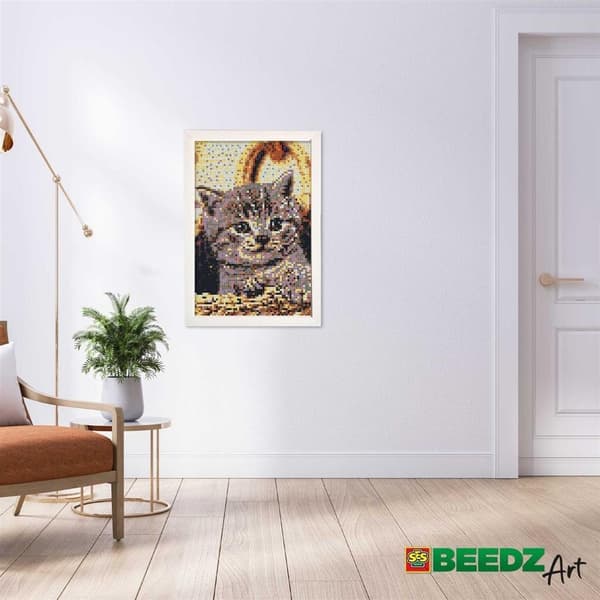 SES Creative Beedz Art Iron-on Beads Kitten 7000 Pieces