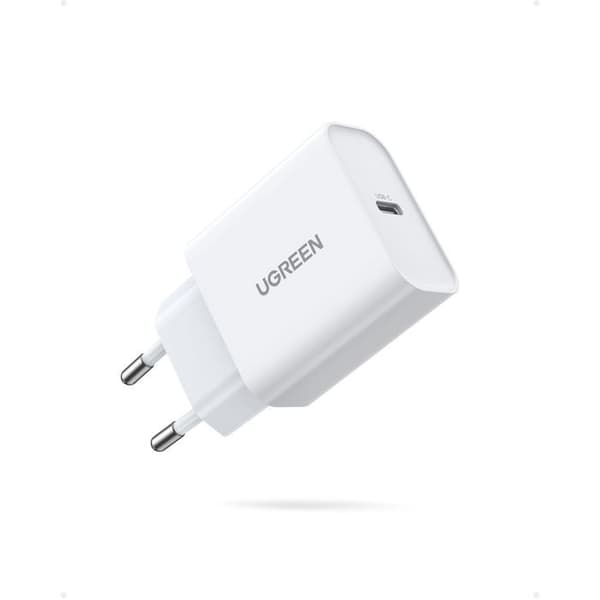 UGREEN Wall Charger - 1 USB-C Port - 20W - White