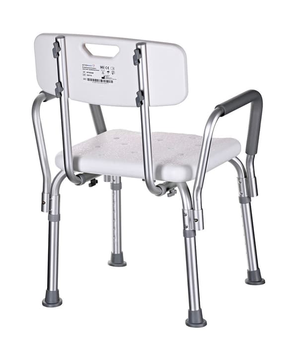 AIV Shower Chair with Backrest and Armrests