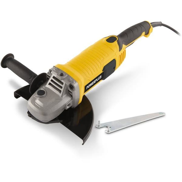 POWERPLUS Angle Grinder - POWX0606 - 2400 W - 230 mm Diameter Sanding Disc - Adjustable Auxiliary Handle