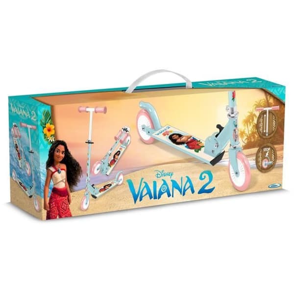 DISNEY - Folding Scooter - MOANA - Non-Slip Deck - For Ages 5+