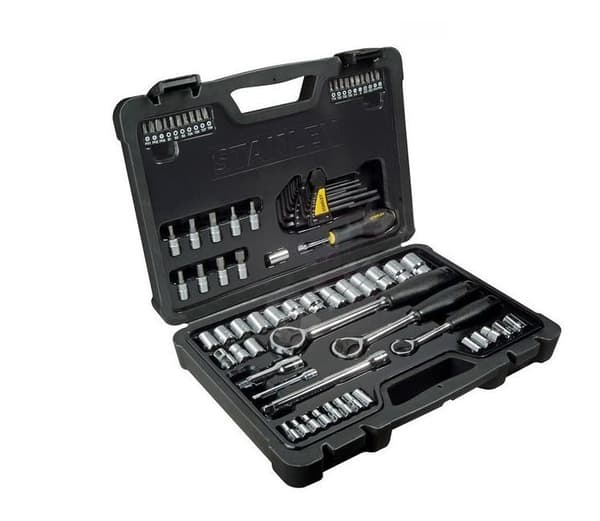 STANLEY Socket Wrench Set 80 pcs 1/4" 3/8" 1/2"