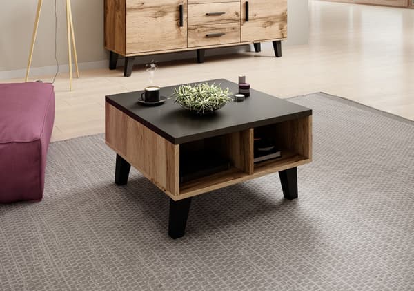 Cama LOTTA 60 Coffee Table Wotan Oak/Mat Black