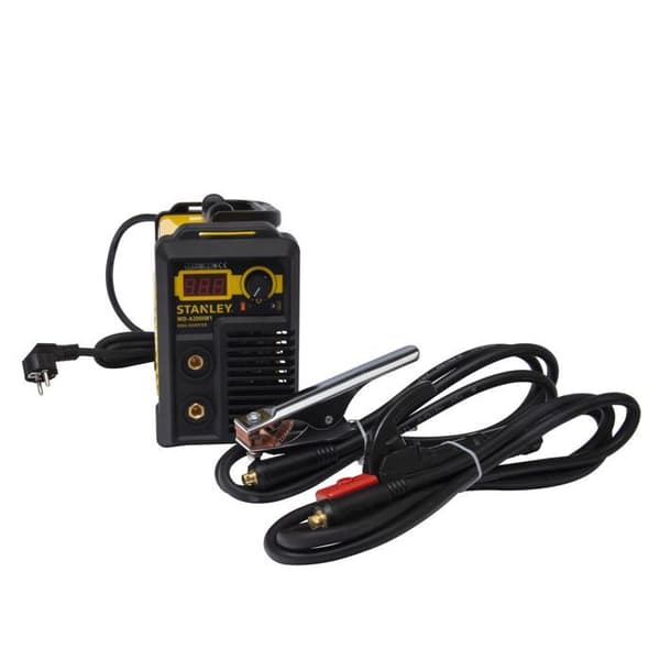 Stanley 160A Welding Machine - Includes Electrode Holder and Auto-Darkening Helmet