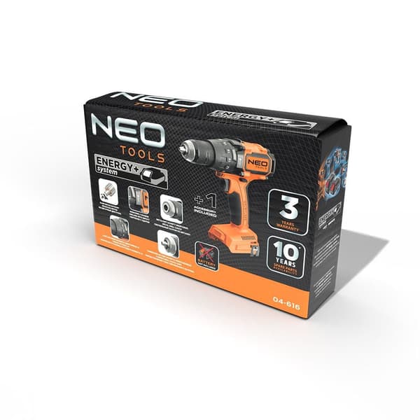 NEO tools Brushless Drill/Driver 100Nm Impact 18V 04-616