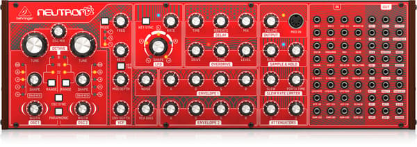 Behringer NEUTRON Semi-Modular Analog Synthesizer Red