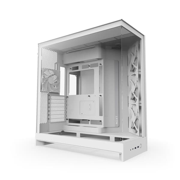 NZXT H9 Flow Tower - Spacious Dual-Chamber Case with Extensive Cooling Support
