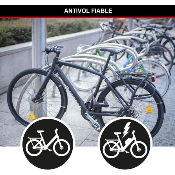 MASTER LOCK U-Lock Bicycle Lock - Hardened Steel, Keyed - 8279EURDPRO