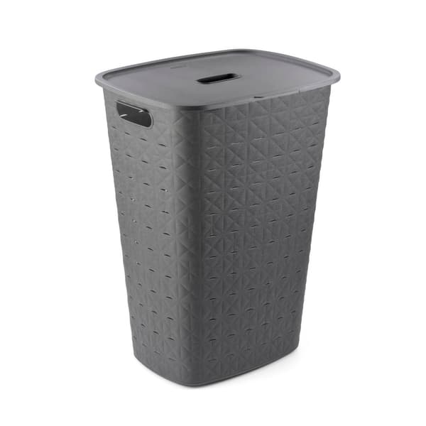 Curver Softex Laundry Basket with Lid 56 L Anthracite