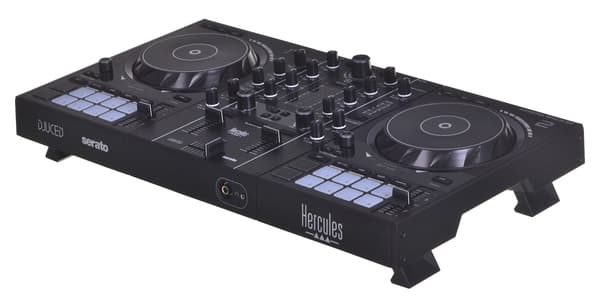 HERCULES DJControl Inpulse 500 - DJ Controller - Integrated Audio Interface - 16 RGB Pads - Black