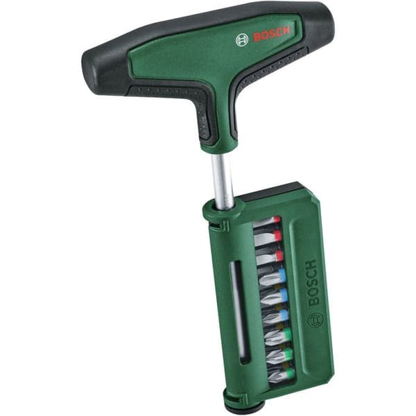 BOSCH 19-piece T-handle Screwdriver Set - 100 mm Shank