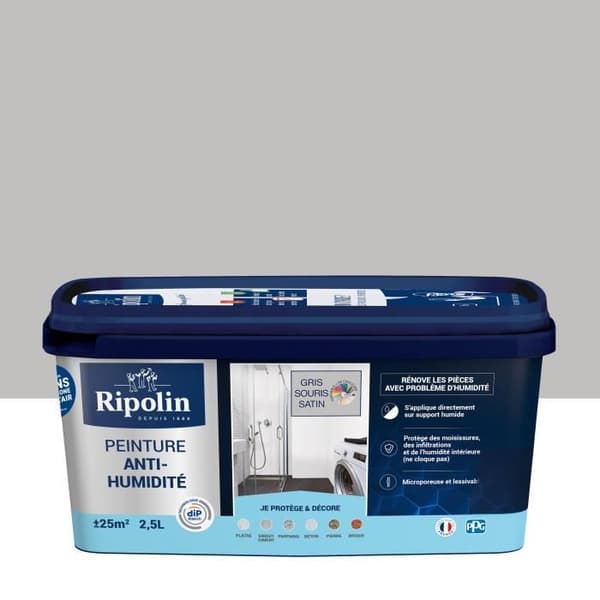 Ripolin Anti-Moisture Paint - Satin - 2.5 L