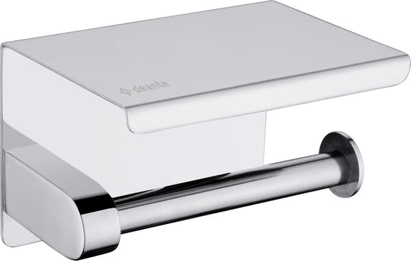 Wall-Mounted Toilet Paper Holder with Shelf