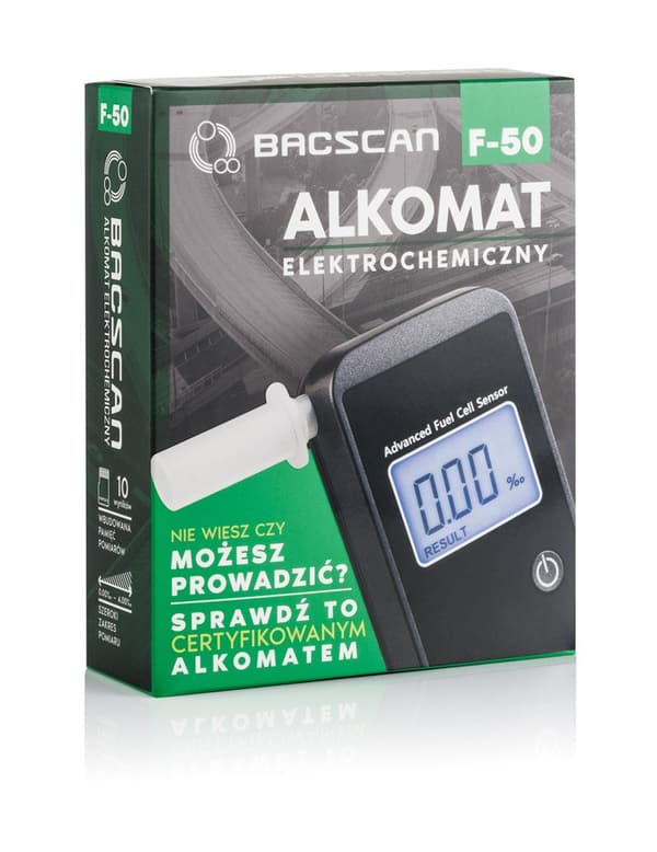 BACscan F-50 Alcohol Tester 0 - 4% Black