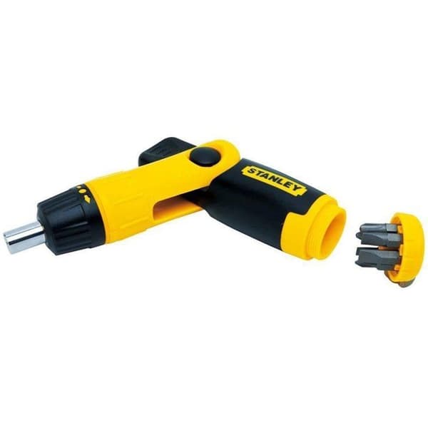 STANLEY Ratcheting Screwdriver Bit Holder - 25-Piece Set - 0-63-022
