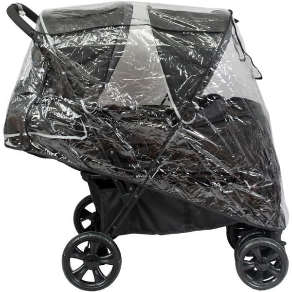 BAMBISOL Double Stroller - Fully equipped - Rain cover included - Easy folding