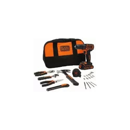 Black & Decker BDCDC18HTSA-QW Cordless Drill Black Orange