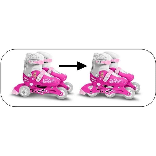 STAMP - Two-in-One 3-Wheel Inline Skates - Barbie