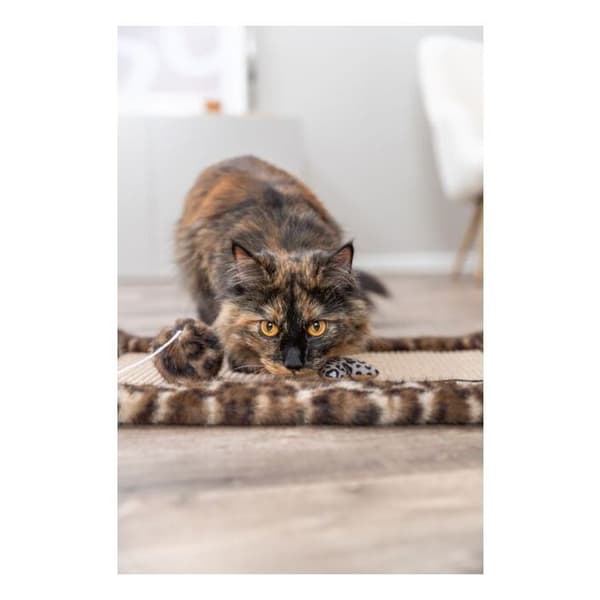 TRIXIE LEO Scratching Mat 55 x 35 cm Brown Leopard Print