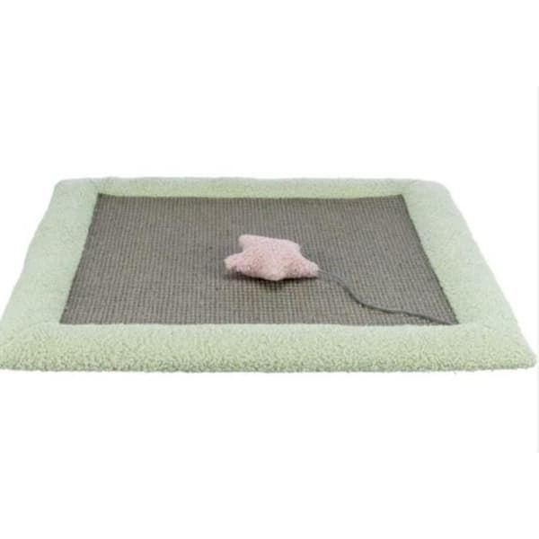 TRIXIE Junior Scratching Mat - 47 x 47 cm - Grey/ Mint