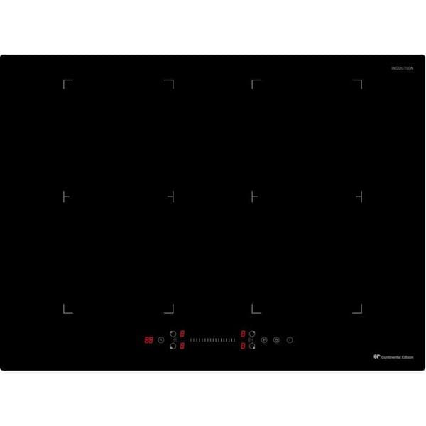 CONTINENTAL EDISON Induction Hob - 4 Burners - 7200W - 70 cm - CETI724Z2FLEX - Black