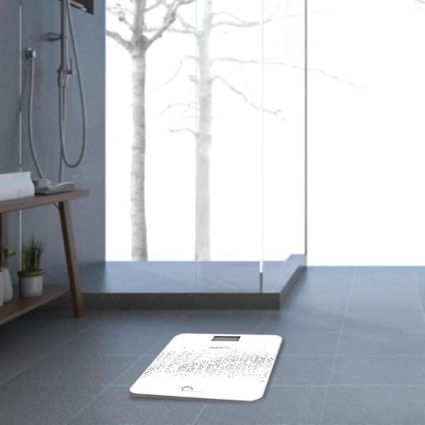 LITTLE BALANCE Talking Electronic Bathroom Scale - 180 kg Capacity - Black