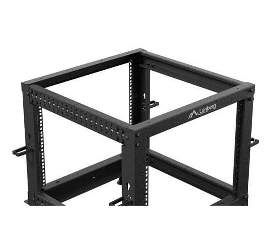 Lanberg OPEN RACK 19" 9U 600x600-1100 Adjustable Black