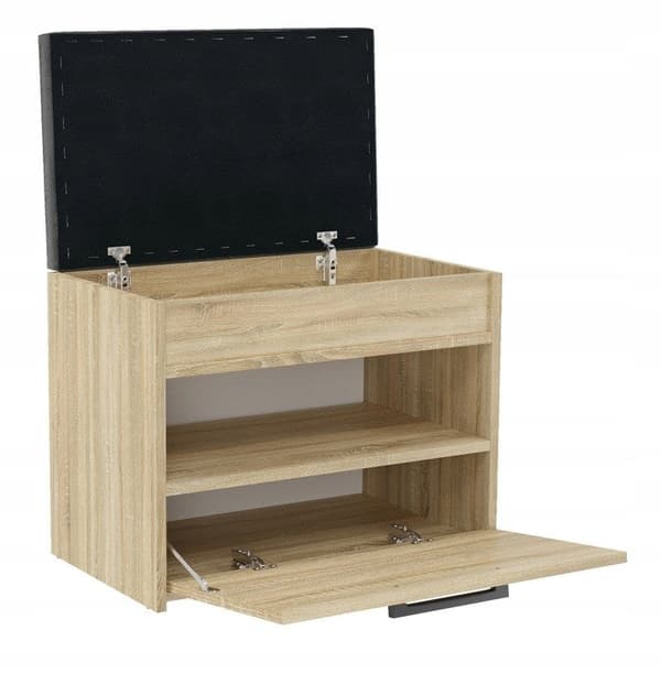 Topeshop PARMA MINI Shoe Organizer Closed Sonoma Oak