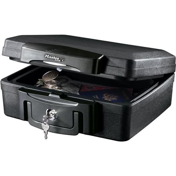 Master Lock Fireproof Safe - Waterproof with Key - 4.9 L - Model H0100EURHRO