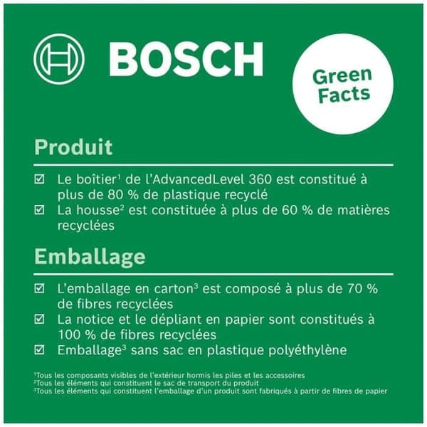 Bosch AdvancedLevel 360 Line Lasers - 3 Laser Lines - 30 m Range