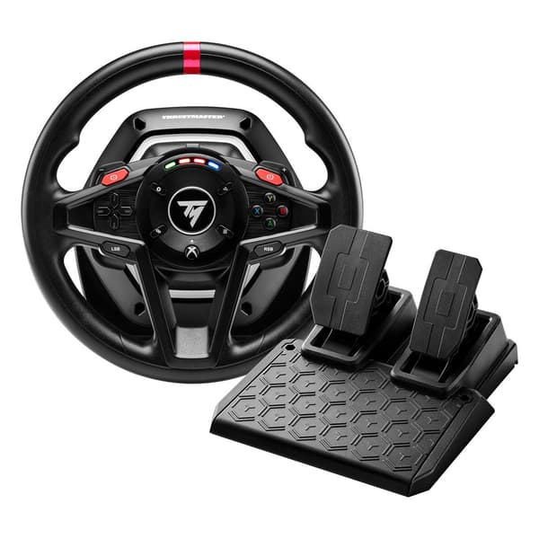 ThrustMaster T128 Wired Steering Wheel and Pedal Set for PC, Xbox One, Series S, X