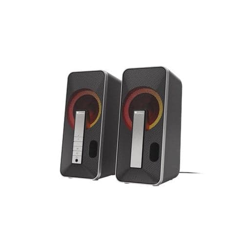 GENESIS Helium 100 BT RGB Speaker Set 10 W PC/Laptop Black Silver 2.0 Channels Bluetooth