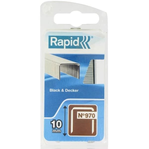 RAPID Galvanized Staples No. 970,10 mm for Black & Decker Tools