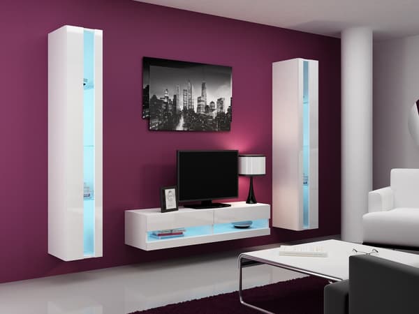 Cama Shelf Unit VIGO NEW 180/40/30 White/White Gloss