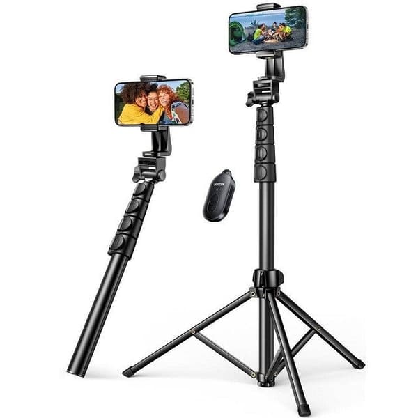 Ugreen Selfie Stick with Stand and Remote Control LP680 1.8 m (Black)