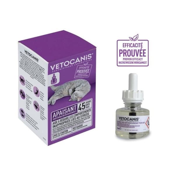 VETOCANIS Refill for Anti-Stress Diffuser - For Cats, 45 Days