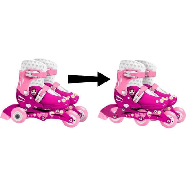 DISNEY PRINCESSES Adjustable Inline Skates - 27-30 - 2-in-1 Triskate