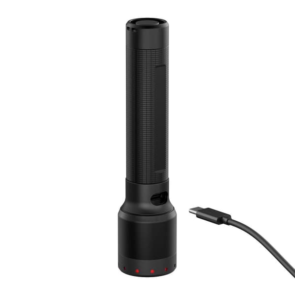 Ledlenser P6R Black Hand Flashlight LED 1200 lm, 320 m, USB-C, IP68