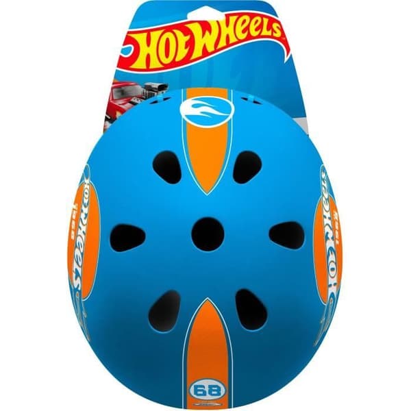 STAMP Skate Helmet - Hot Wheels - Size 53/57 cm - Comfortable and Adjustable - Boy