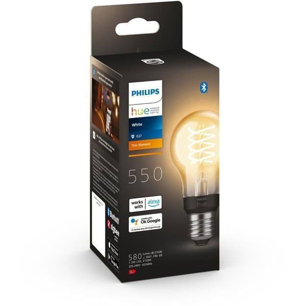 Philips Hue E27 LED Filament Bulb - Vintage Style - Dimmable